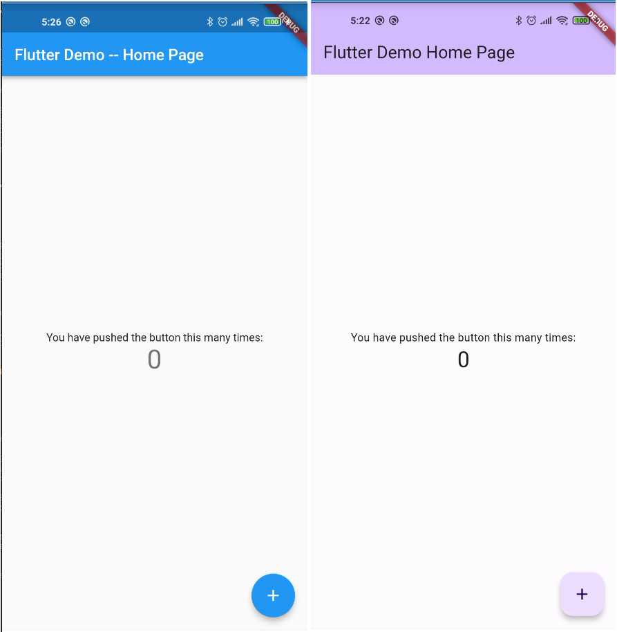 Final result - running flutter app